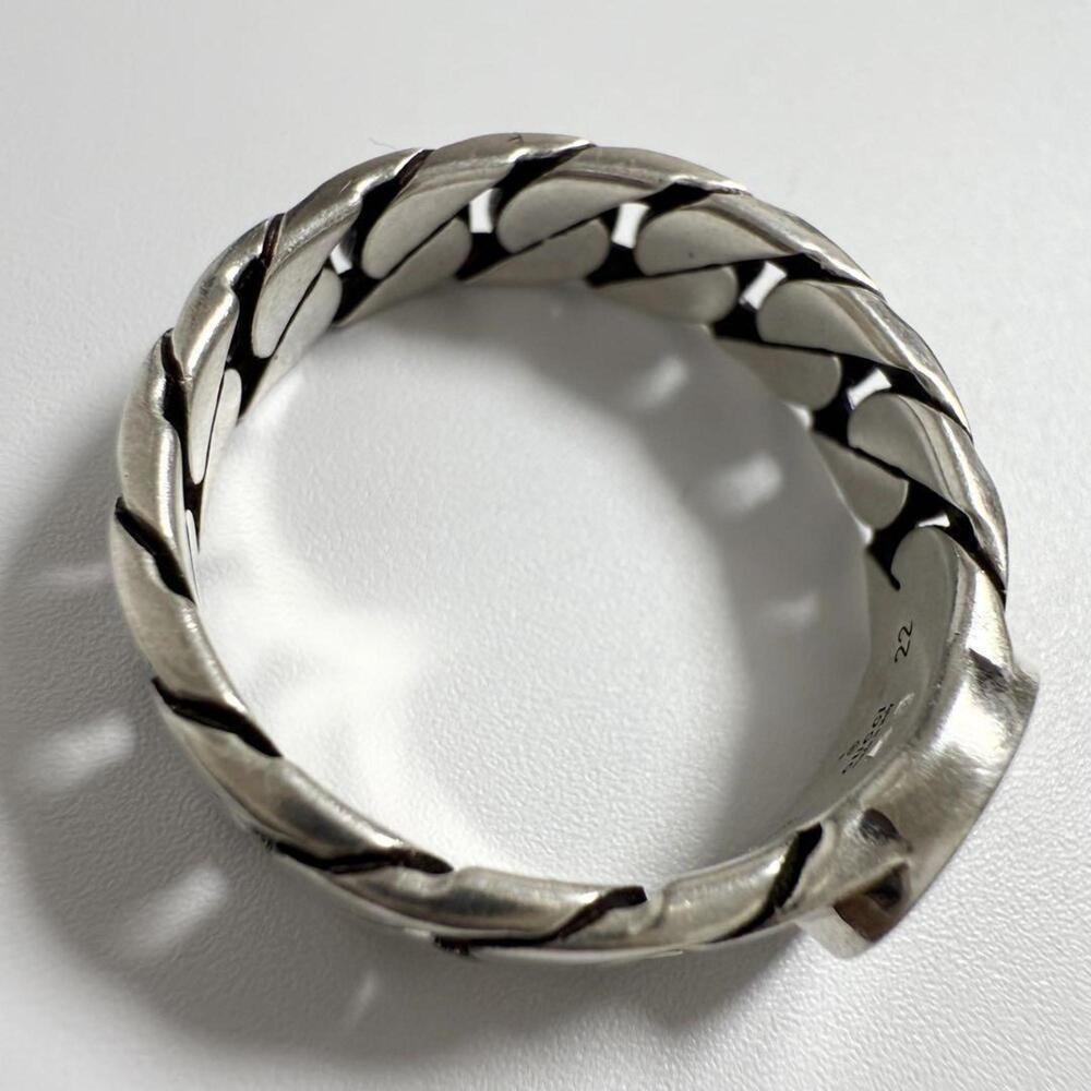 Gucci Men's Interlocking G Silver Ring - Picture 6 of 10